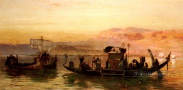 Barcaza de Cleopatra árabe Frederick Arthur Bridgman Pinturas al óleo